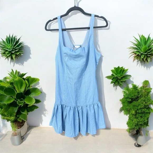 Lulus NWT Lace Up Skater Dress XL - Picture 3 of 4